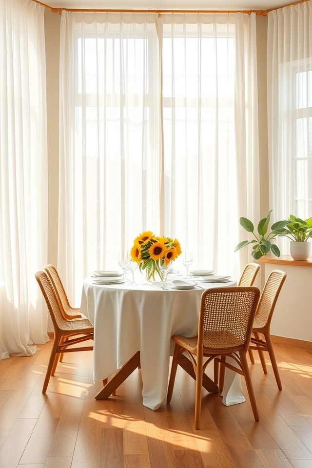 airy curtains brighten ambiance