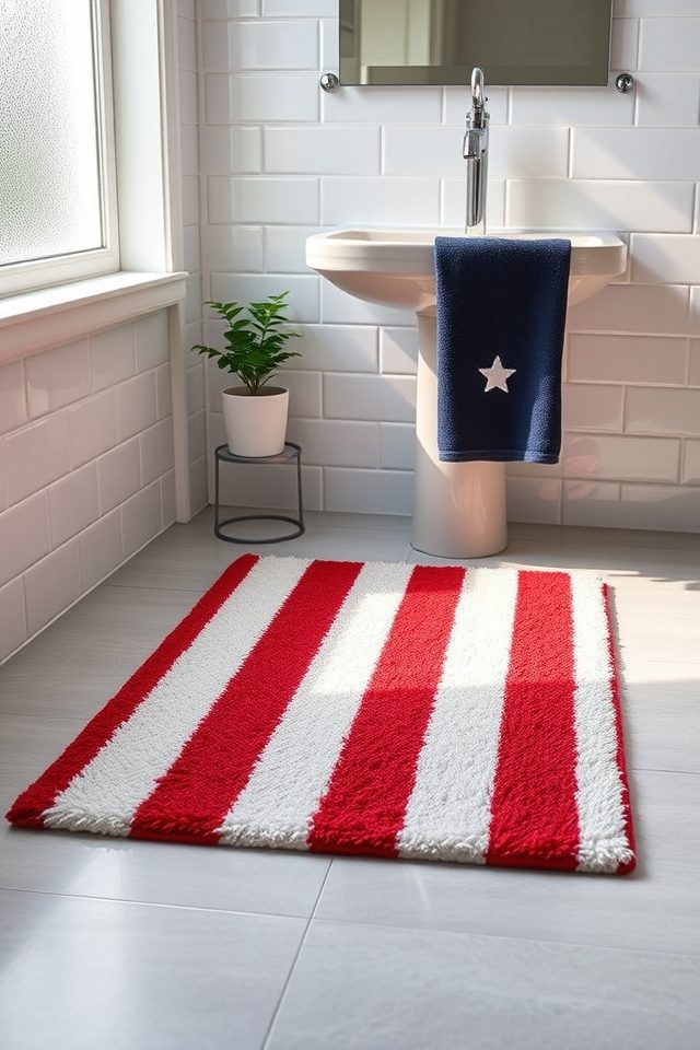 american flag striped rug