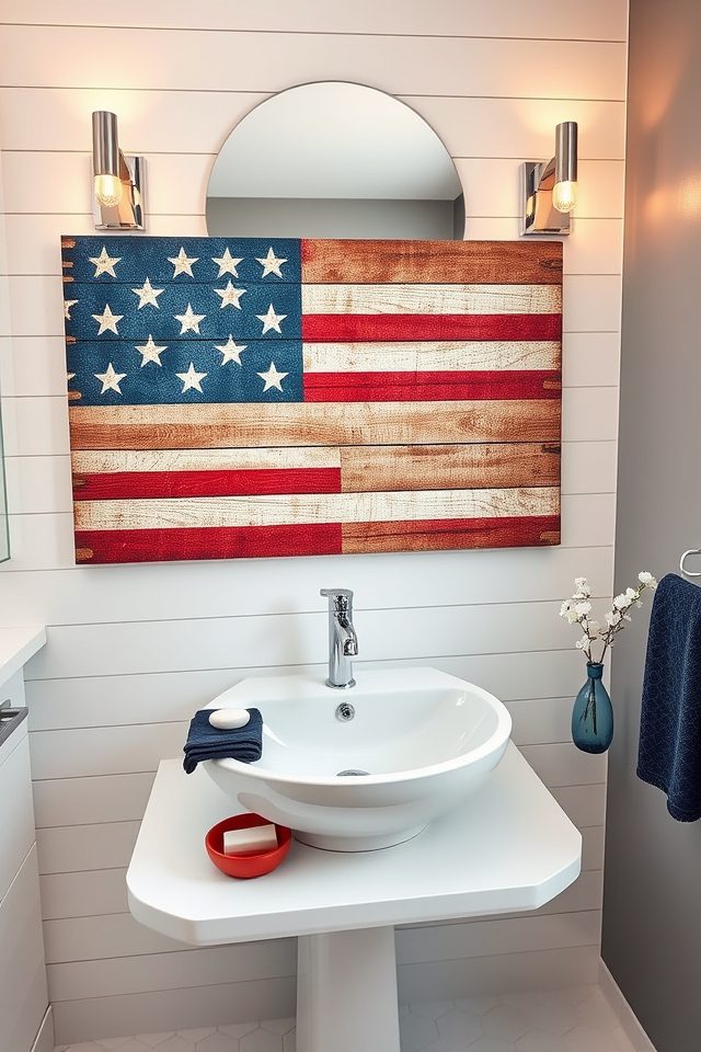american flag wall art