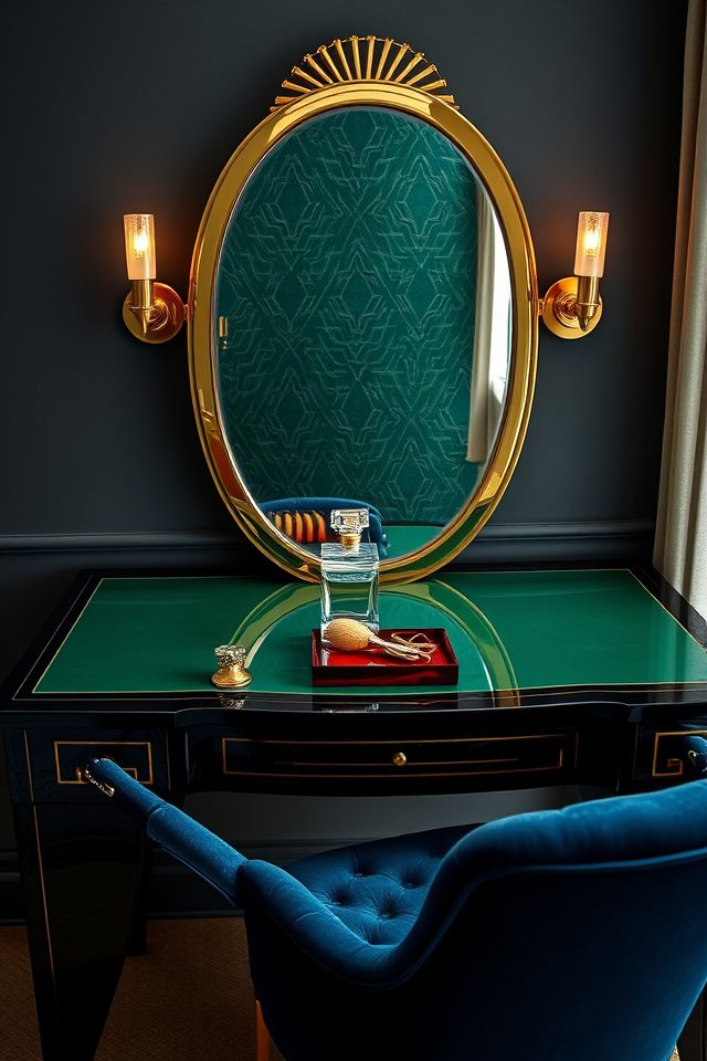 art deco bold tones