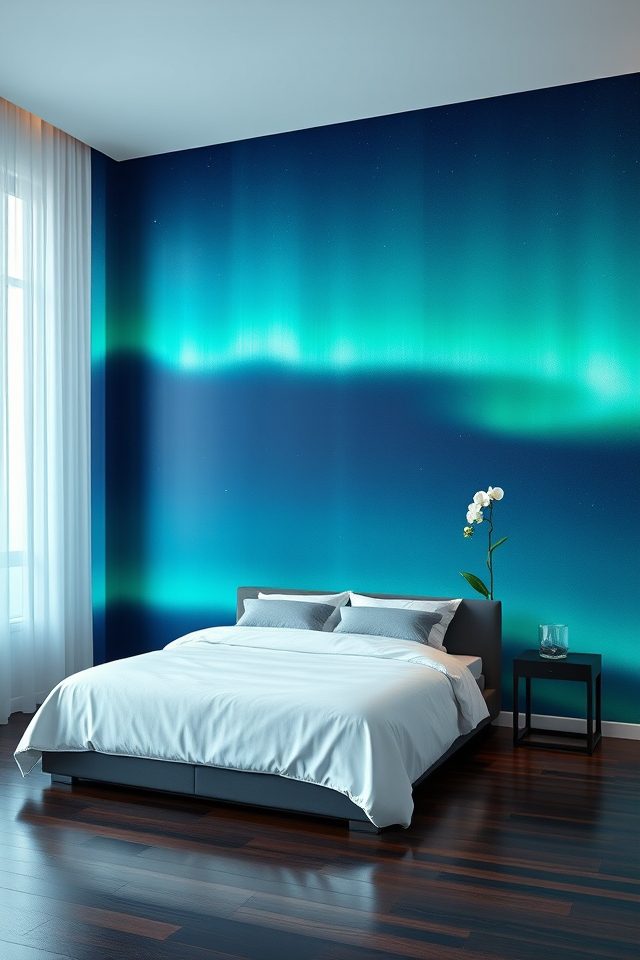 aurora borealis gradient wall