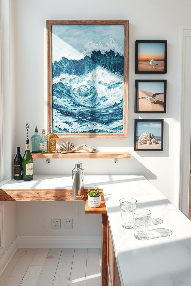 beachside getaway bar decor