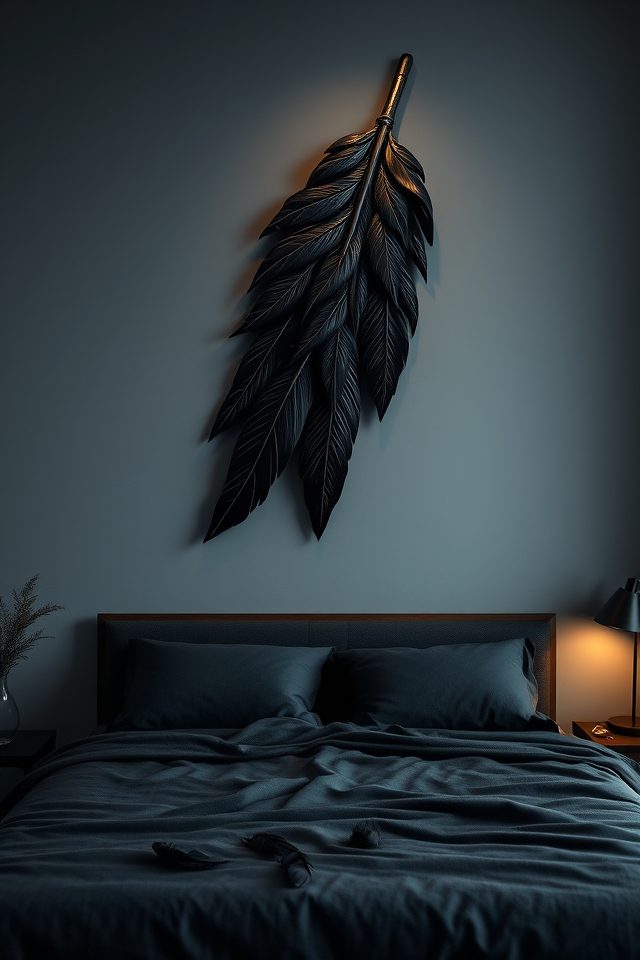 bold mysterious raven hangings