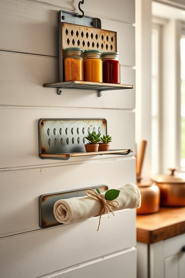 cheese grater display shelves