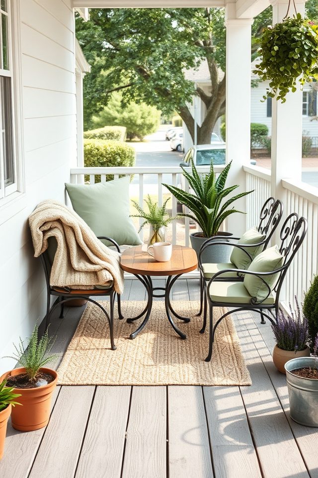 cozy compact seating nook