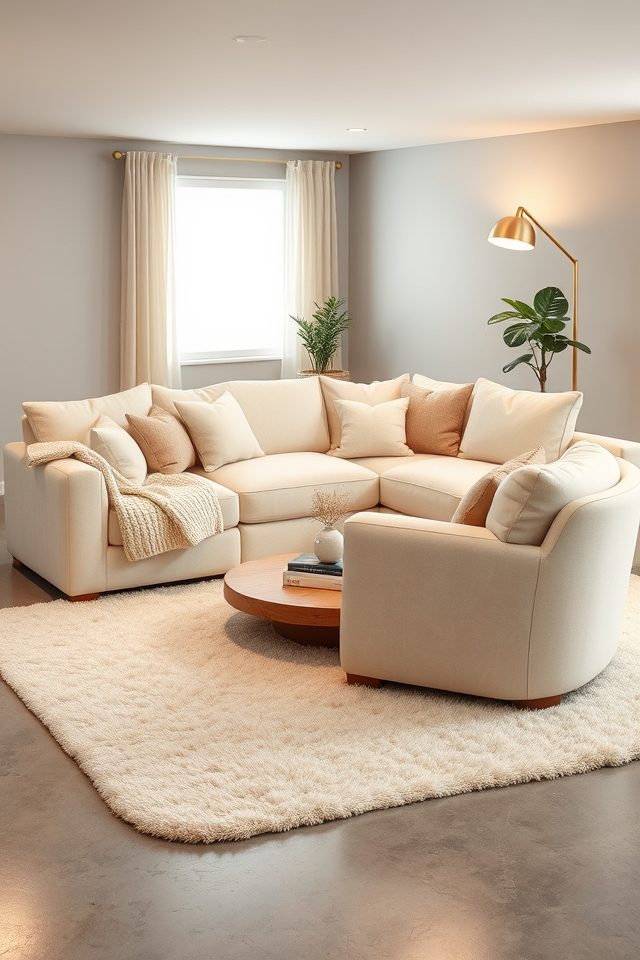 cozy creamy seating retreat