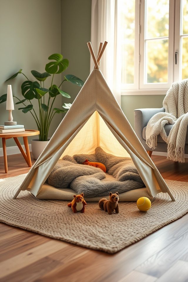 cozy pet tent retreat