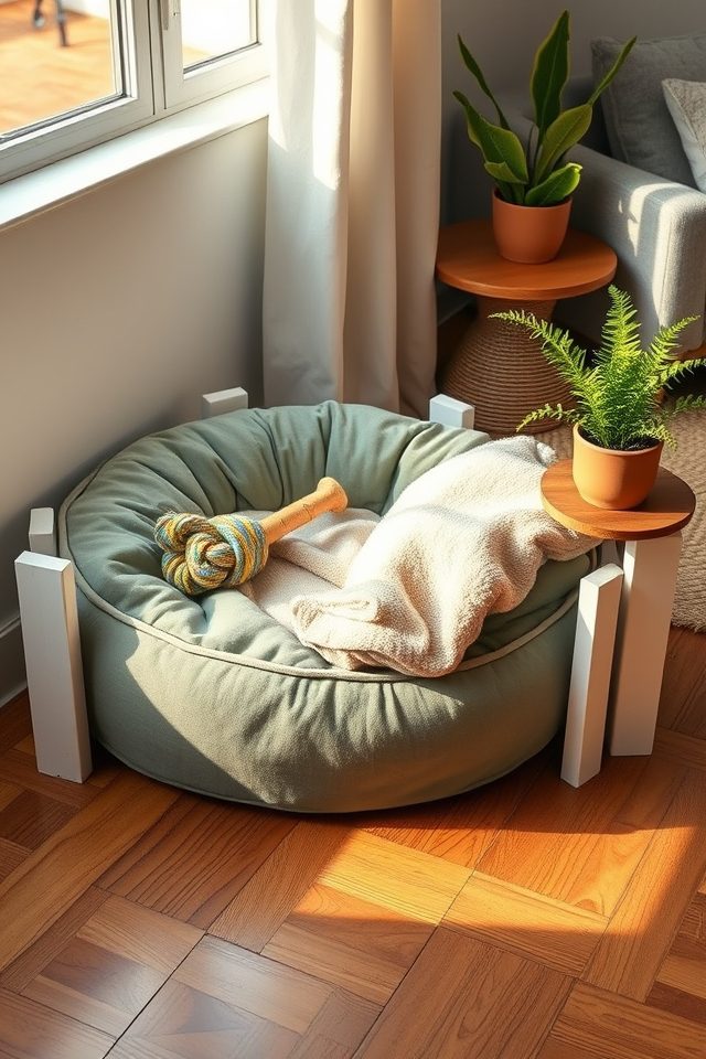 cozy quiet cushioned corner