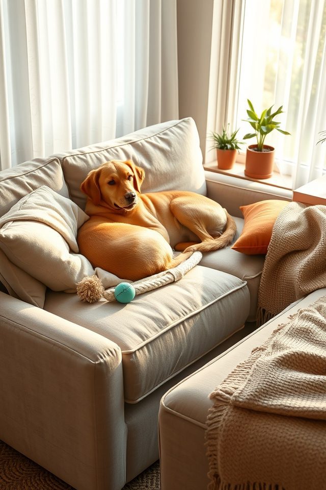 cozy shared sofa spot