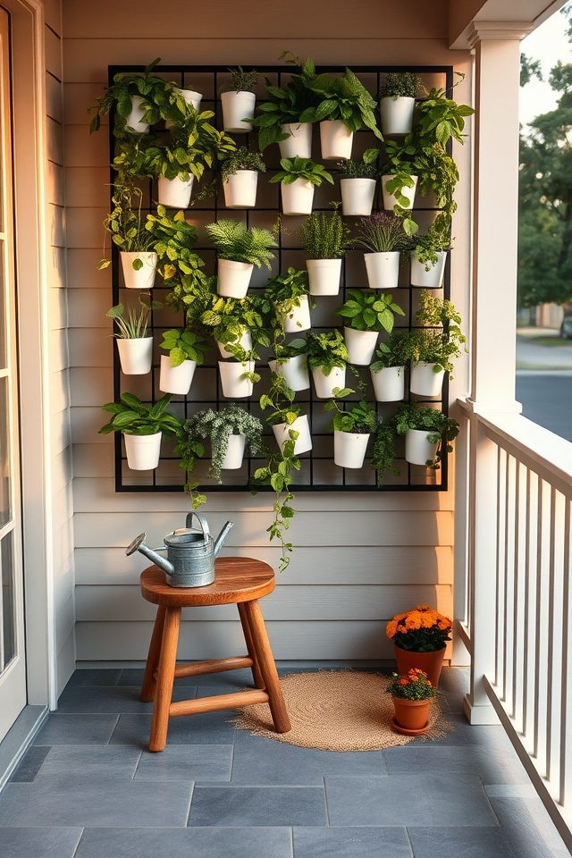 cozy vertical garden wall