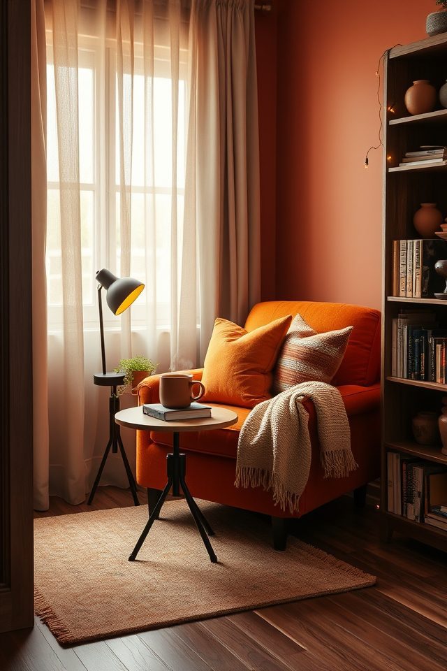 cozy warm toned corner