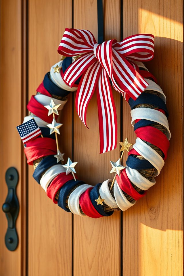 craft star spangled wreath