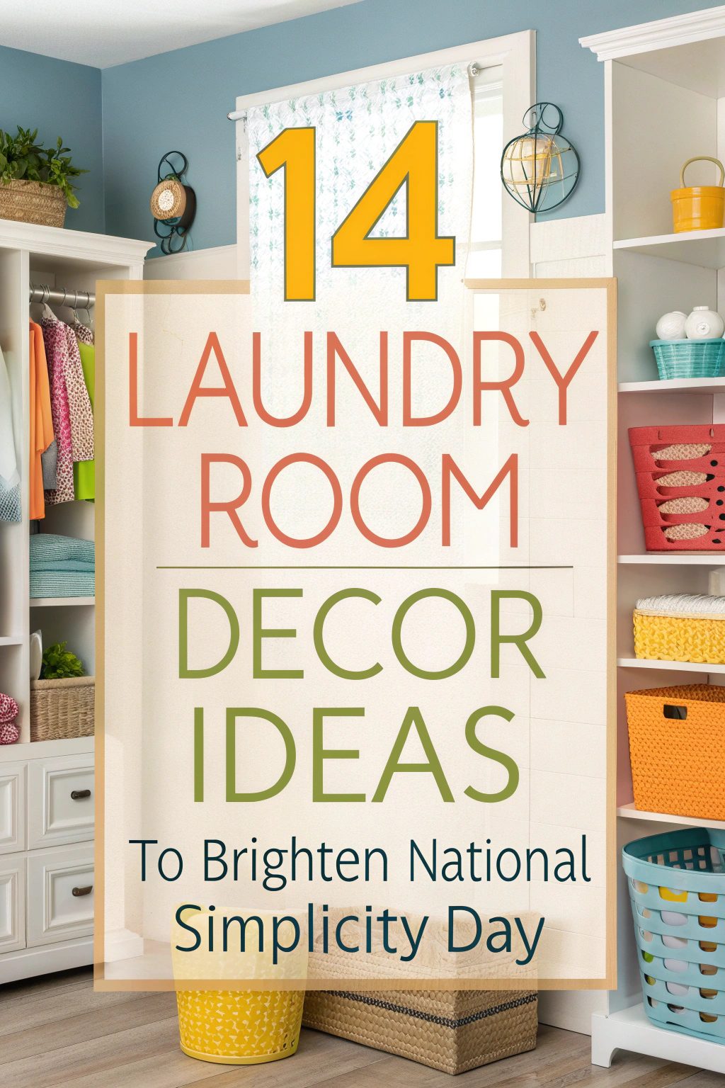 Laundry Room Decor Ideas to Brighten National Simplicity Day