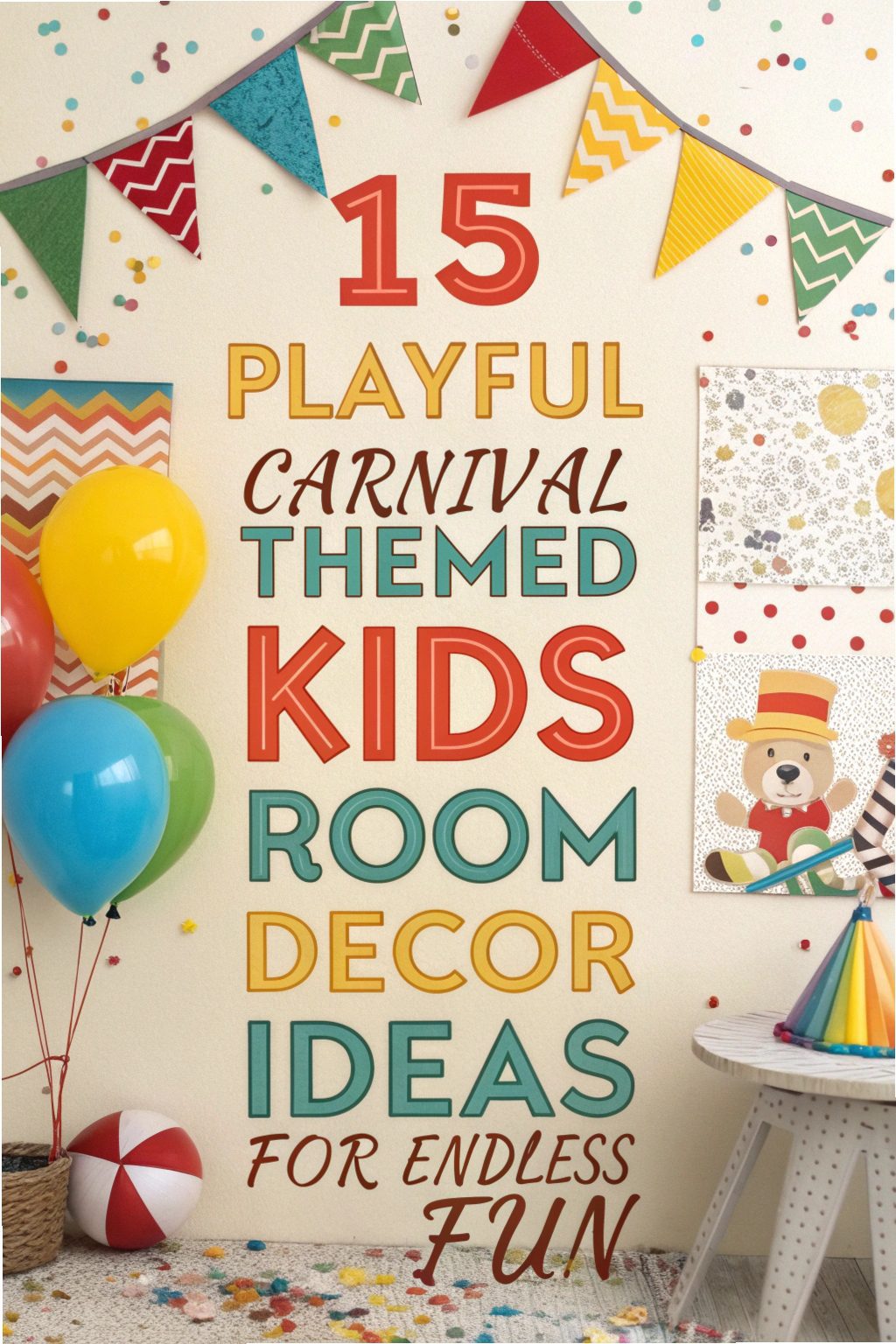Playful Carnival-Themed Kids Room Decor Ideas for Endless Fun