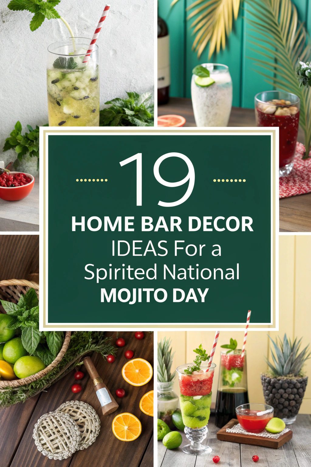 Home Bar Decor Ideas for a Spirited National Mojito Day