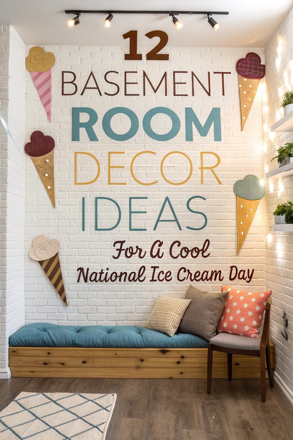 Basement Room Decor Ideas for a Cool National Ice Cream Day