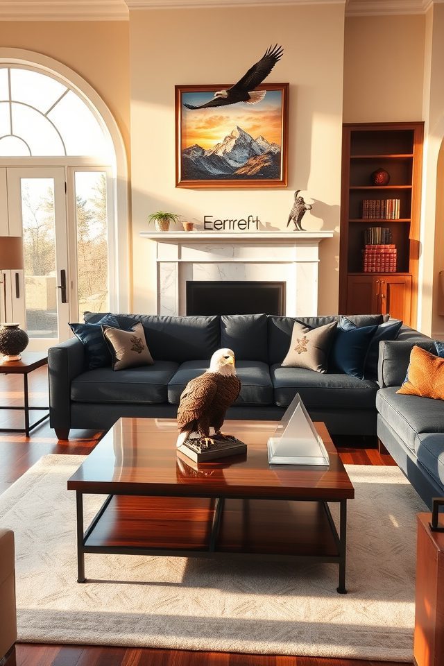 eagle themed patriotic home decor