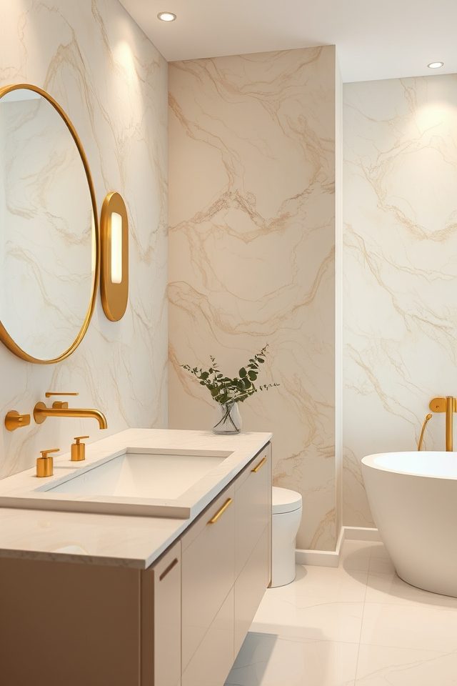 elegant creamy marble effects