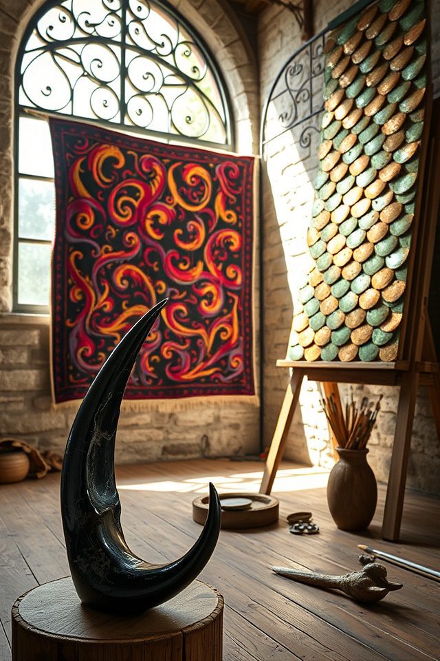 ferocious mythical decor pieces