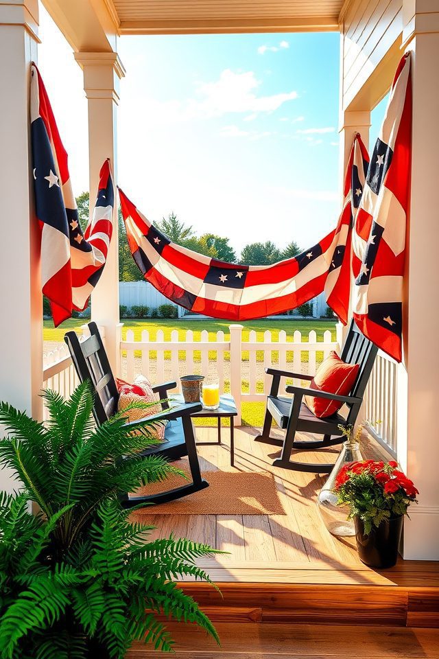 festive 4th july bunting