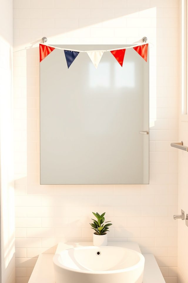 festive patriotic bunting border