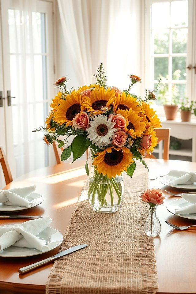 fresh florals garden centerpiece