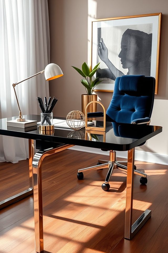 glamorous metallic finishes luxe