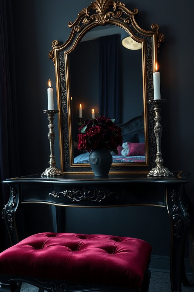 gothic velvet vanity glamour