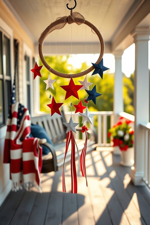 hang handmade patriotic mobile