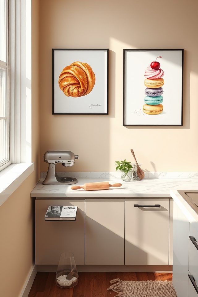 hang pastry inspired artwork