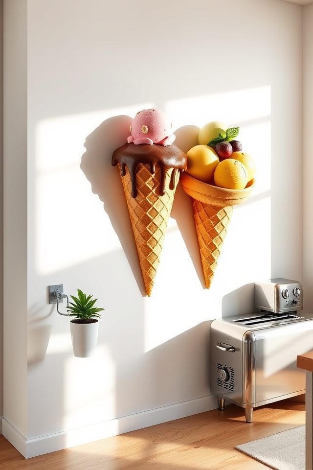 ice cream cone art