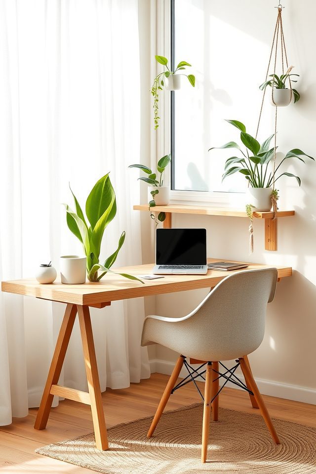 integrate greenery for calmness