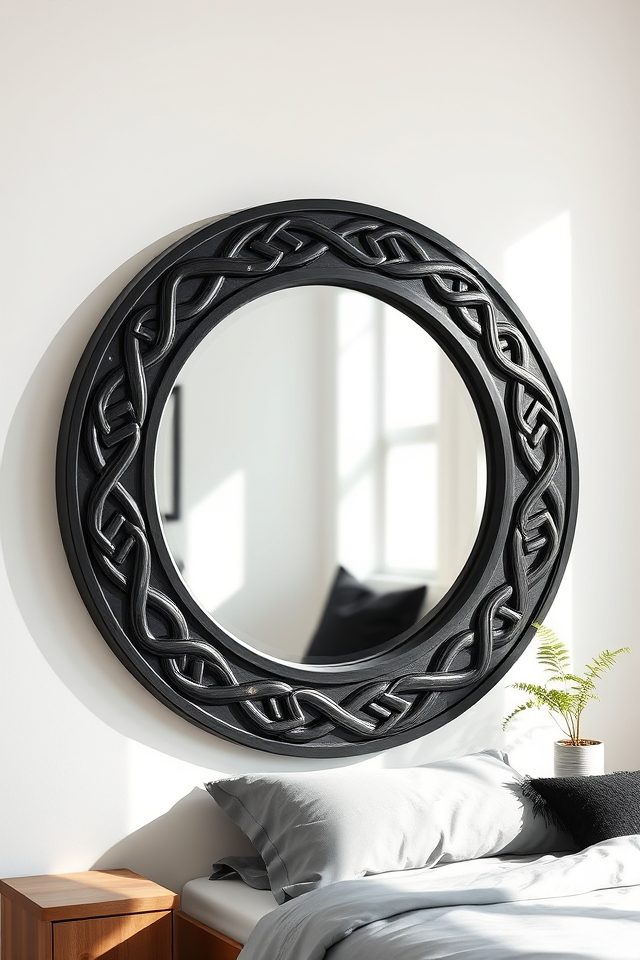 interwoven celtic knot mirrors