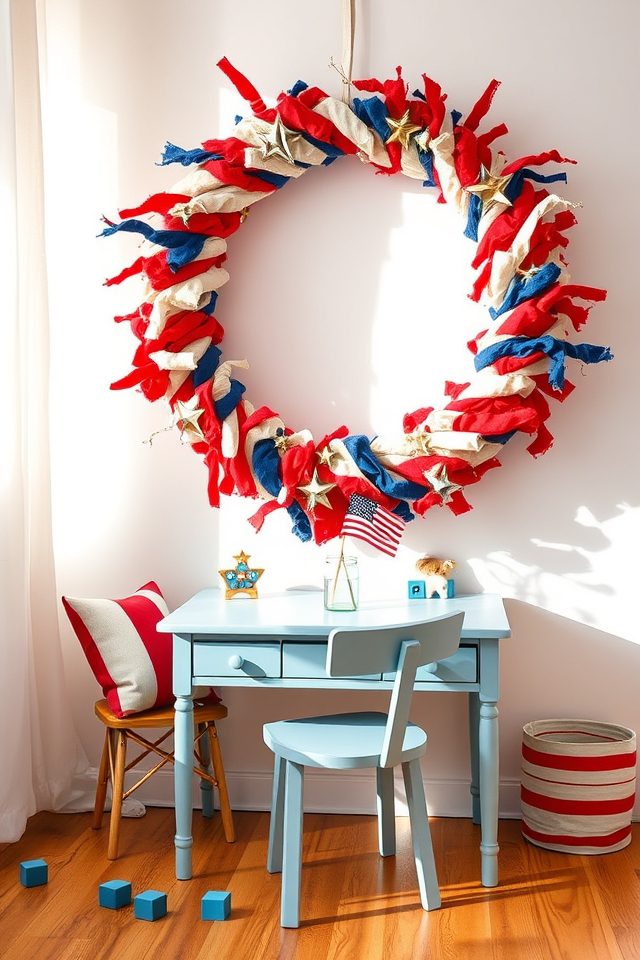kids fourth of july wreaths