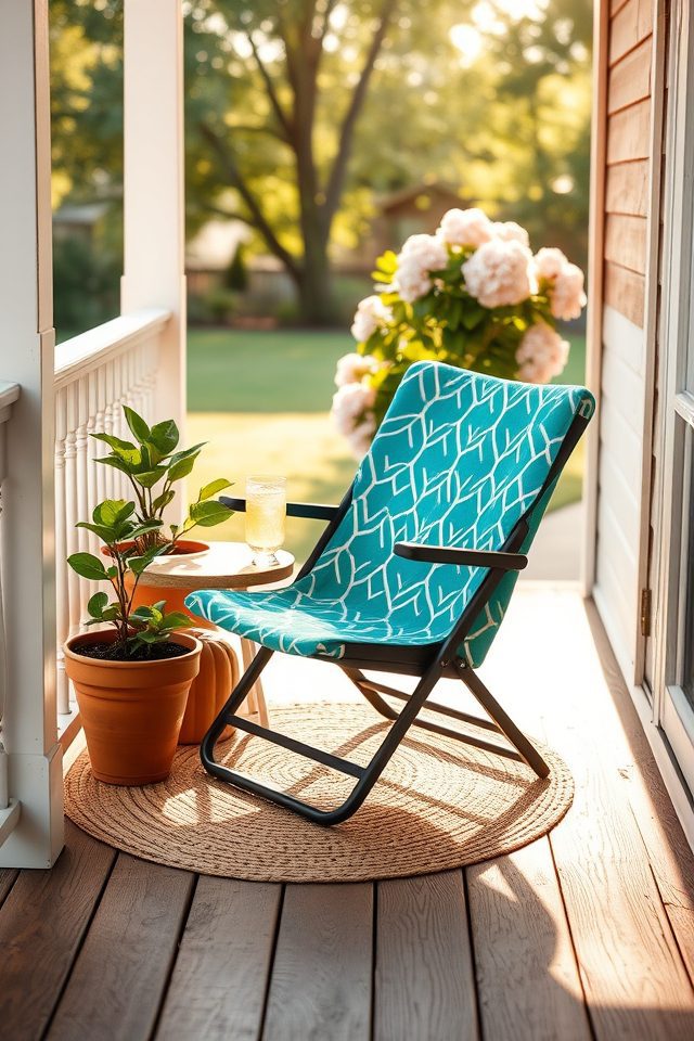 lightweight foldable accent chair