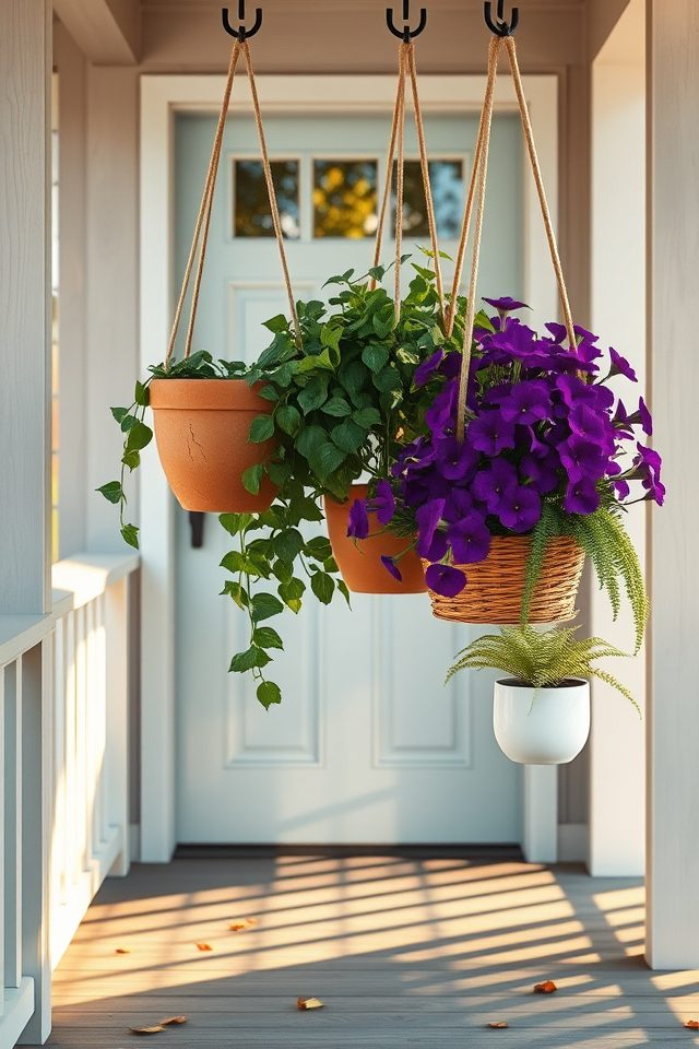 lightweight hanging planters cascade
