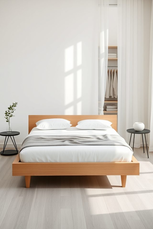 low profile minimalist bed frame