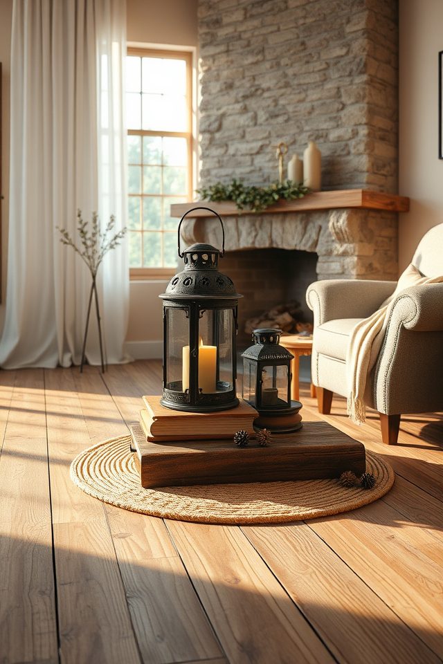old fashioned lanterns farmhouse charm