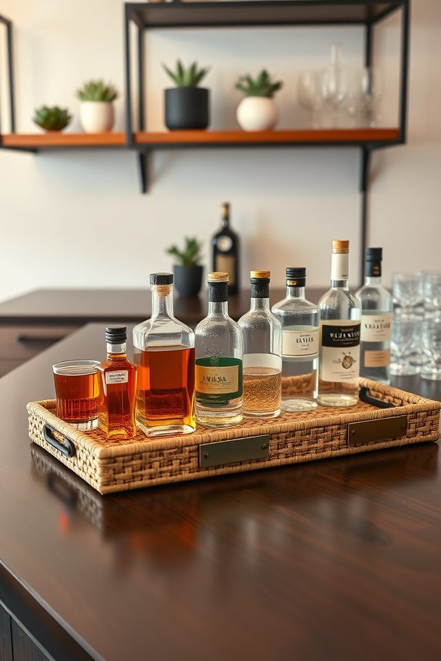 organize with labeled trays