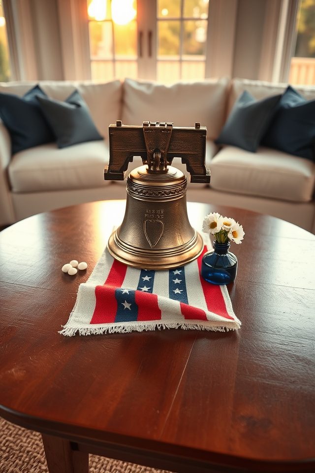 patriotic liberty bell centerpiece