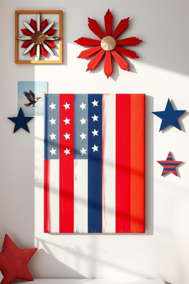 patriotic red white blue
