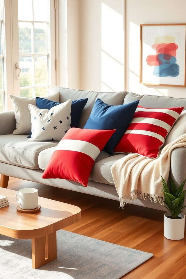 patriotic red white blue