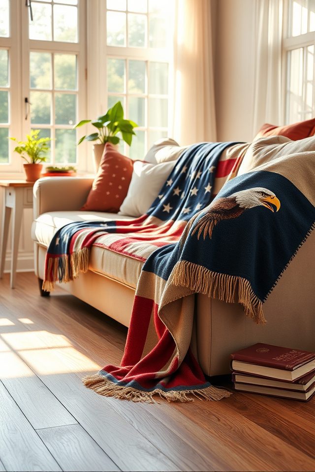 patriotic stars stripes blankets