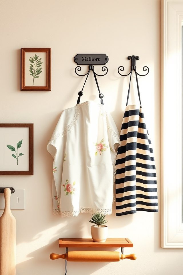 personalize with custom apron hooks