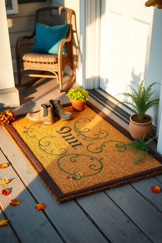 personalized doormat for porch