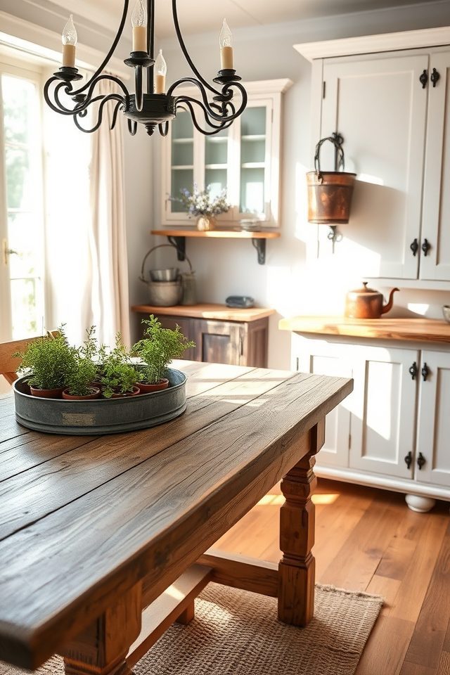 rustic metal farmhouse accents