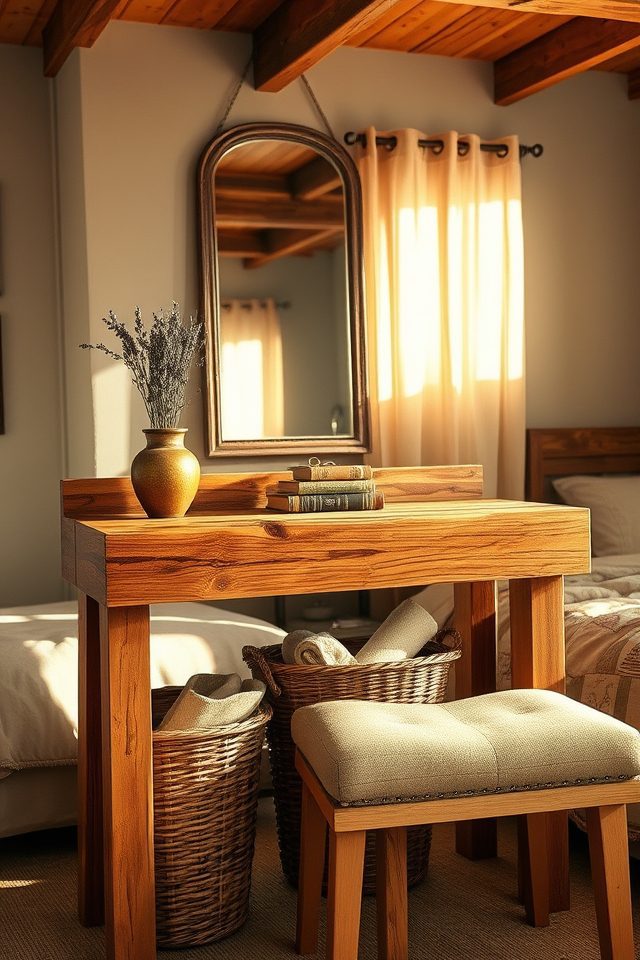 rustic warmth reclaimed vanity