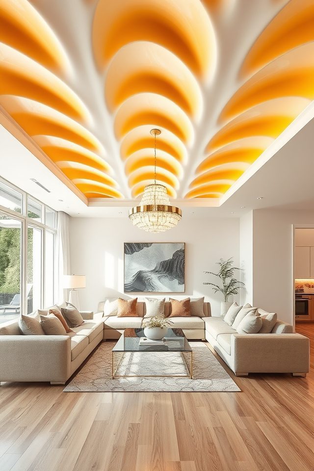 saffron accent wave pattern