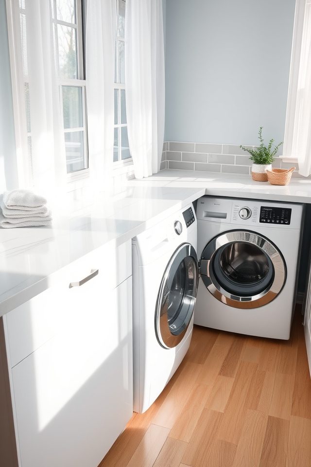 sleek durable laundry countertops