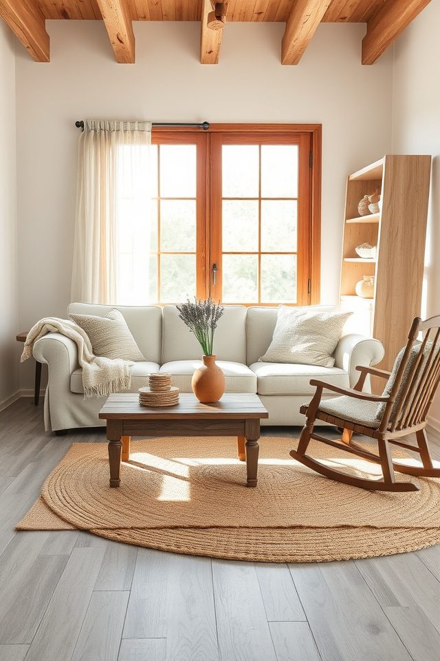 soft neutrals enhance farmhouse